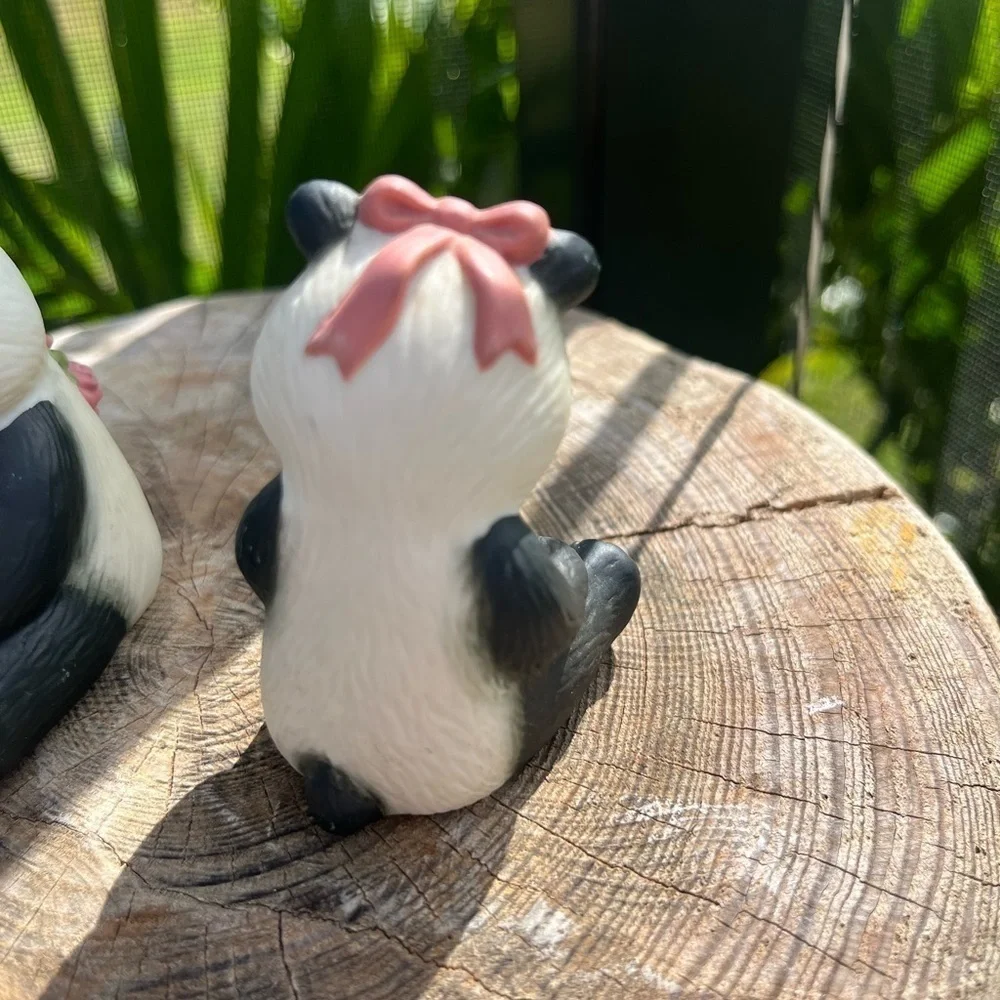 Vintage 1990 Avon Source of Fine Collectibles Ceramic Panda Bears